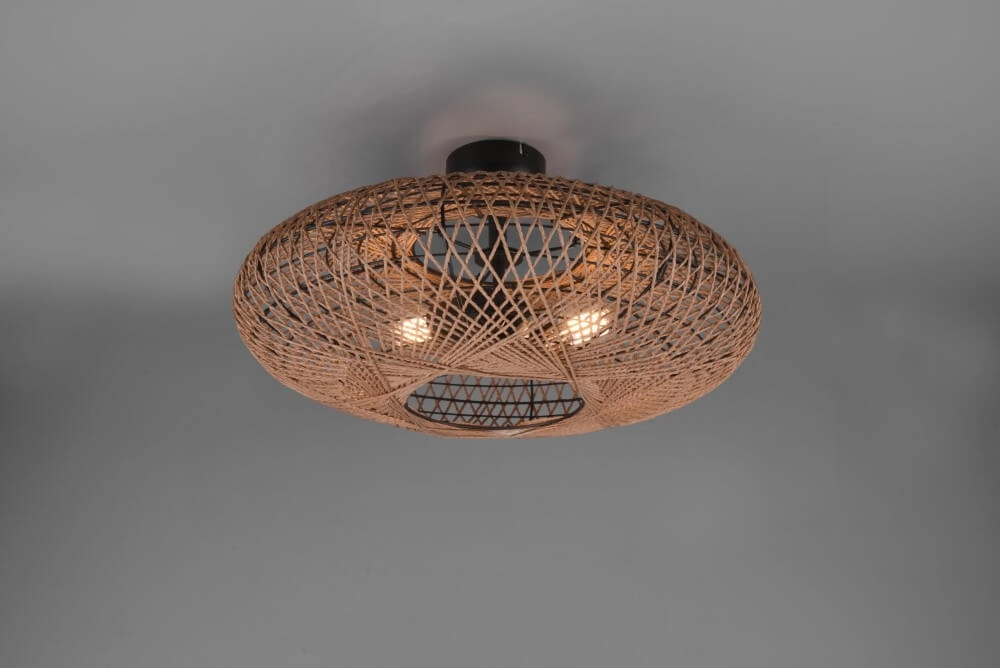 Plafondlamp Hedda rotan Trio 4017807504637
