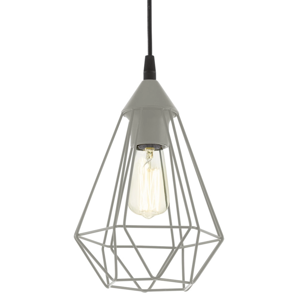 Grijze hanglamp Tarbes enkel Eglo 9002759430214