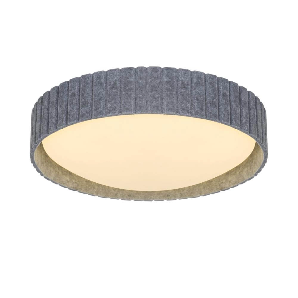 Plafondlamp Corato grijs vilt Ø 42cm