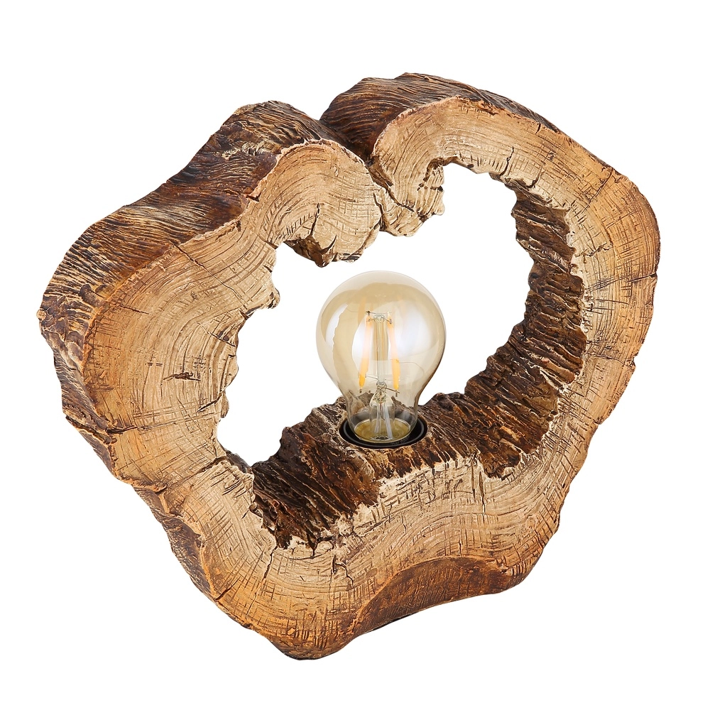 Unieke tafellamp Vinzenz hout Globo 9007371426706