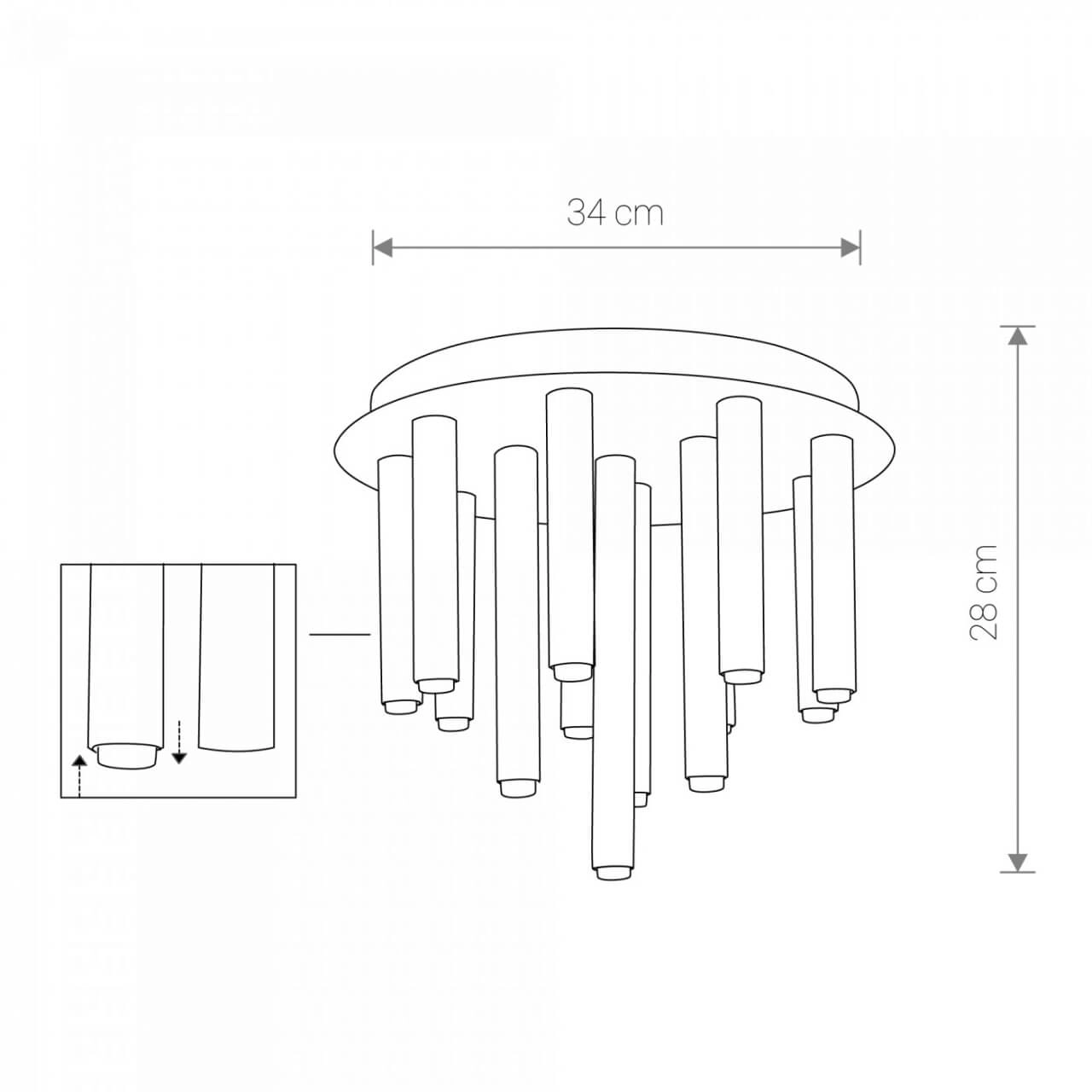Witte plafondlamp Stalactite Lyora 5903139835596