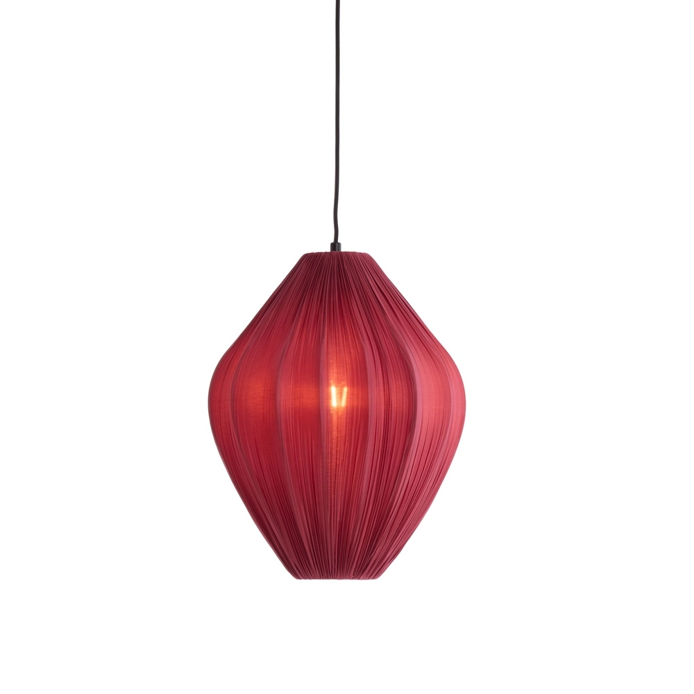 Hanglamp Verita Ø 36cm - bordeaux kap Light & Living 8717807832070