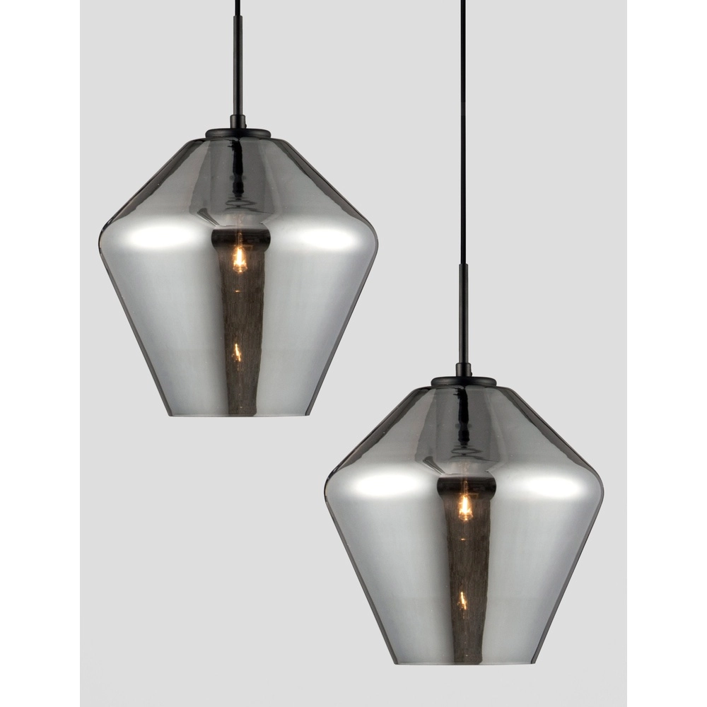 Hanglamp Veiro chroom glas Ø 23 x 22cm Lyora 5212017421296