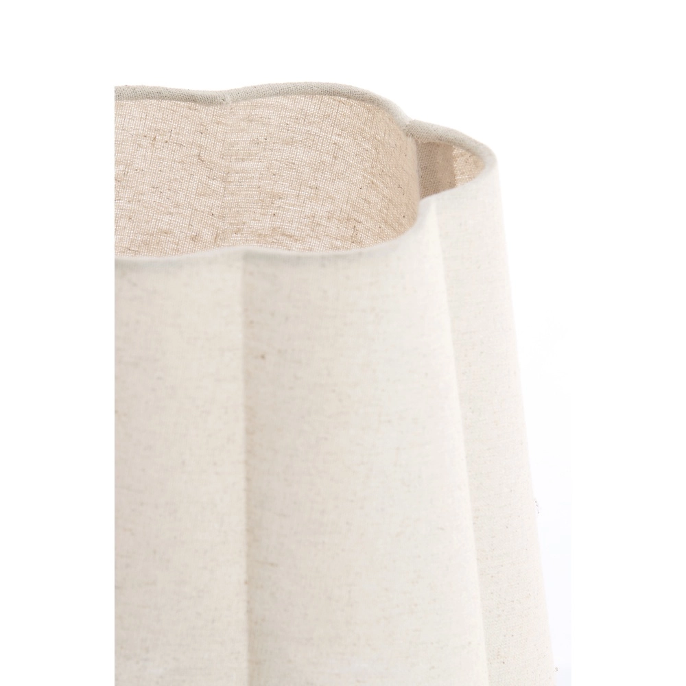 Schemerlamp Musaby organische vorm - wit linnen Light & Living 8717807784232