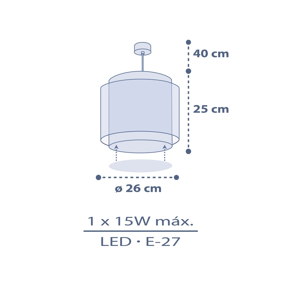 Kinderkamer hanglamp Moon Dreams blauw Dalber 8420406766324