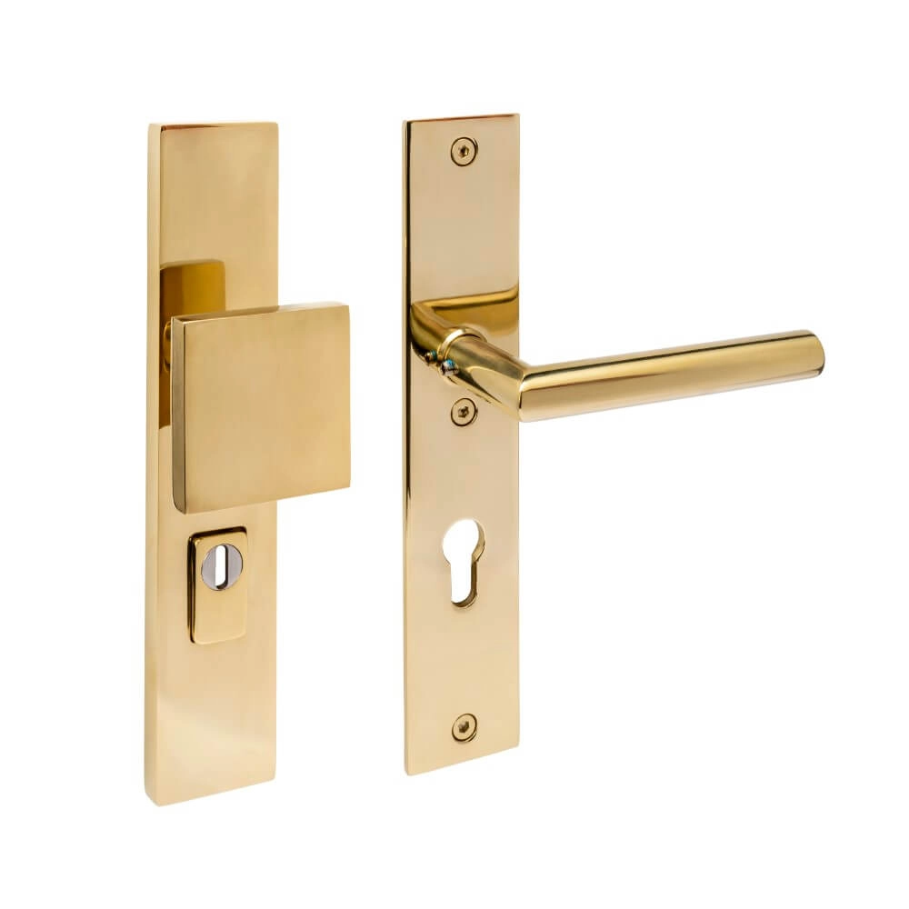 Voordeurbeslag Jura PC 72mm messing