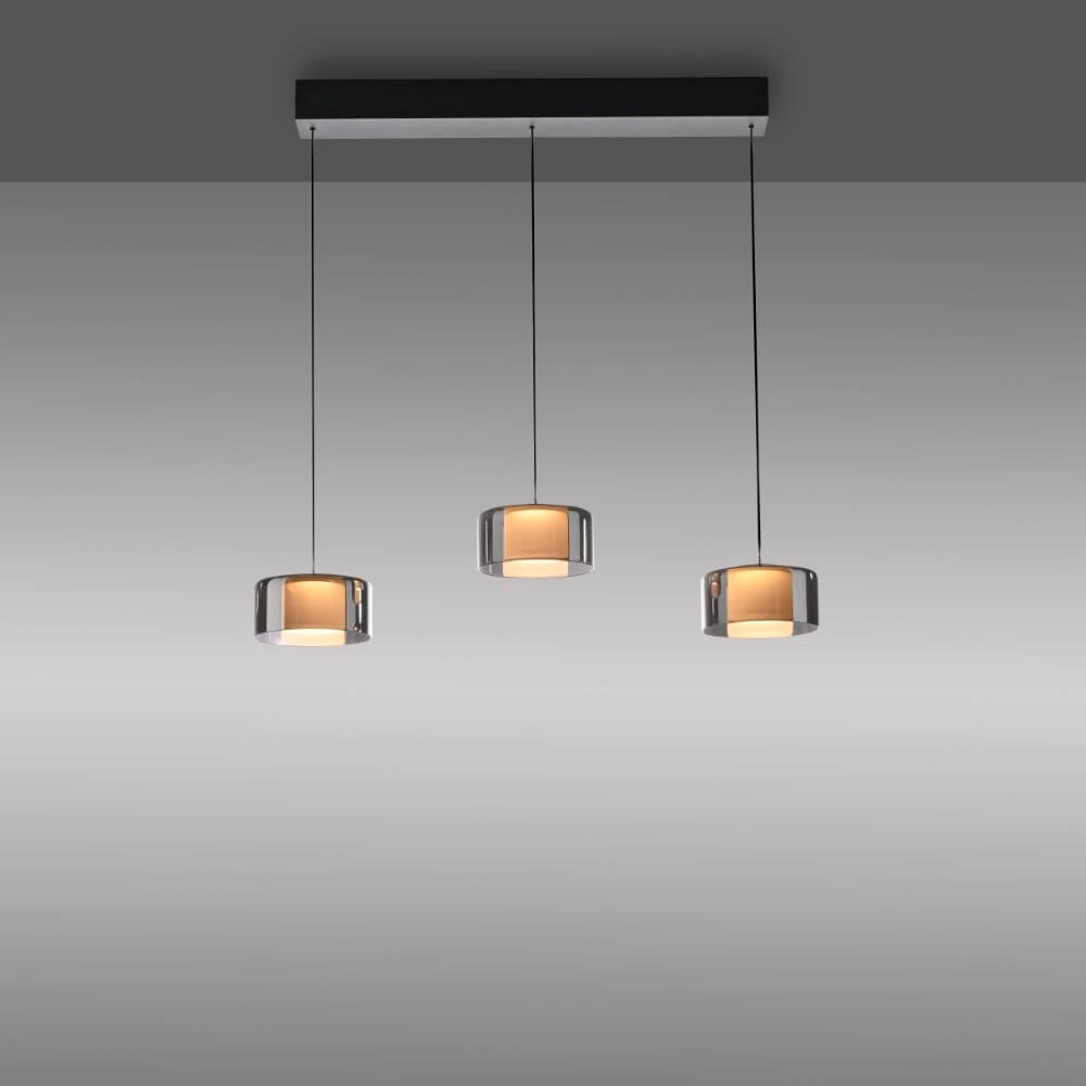 3-lichts hanglamp Rika zwart Paul Neuhaus 4012248383070