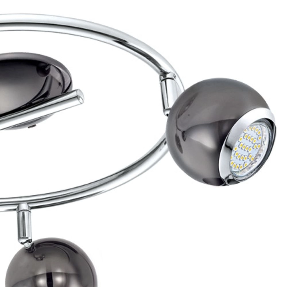 Led plafondspot Bimeda led 3-lichts nikkel zwart Eglo 9002759310073