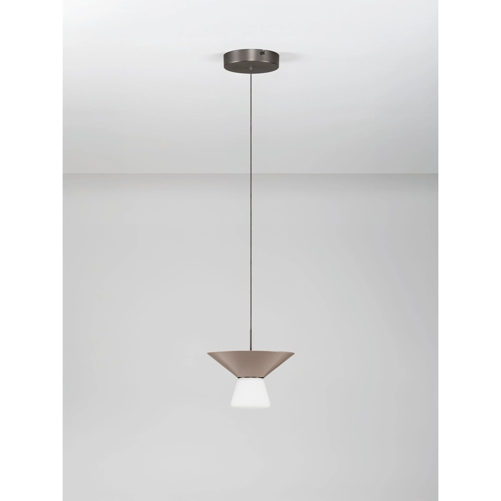Design hanglamp Baris bruin Ø 22cm Lyora 5212017495266