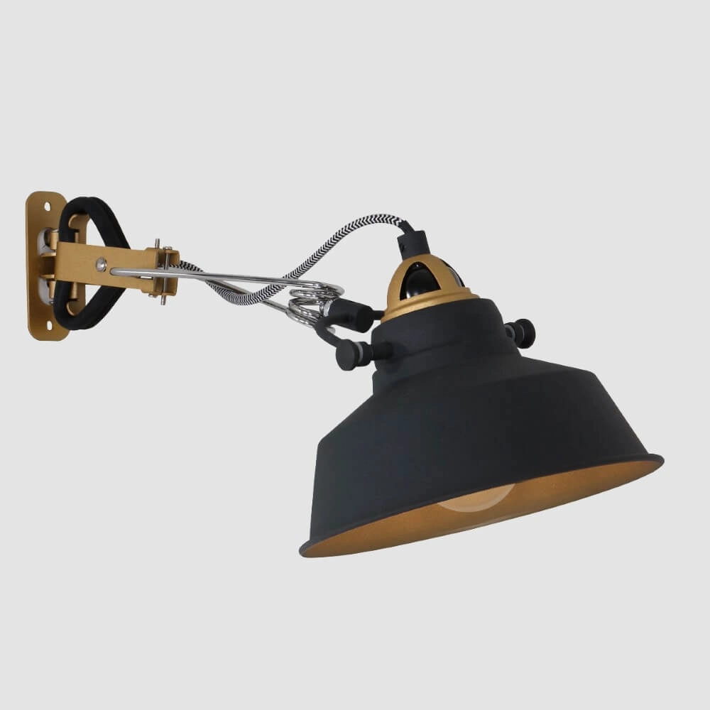 Wandlamp Mexlite zwart met goud Steinhauer 8712746114720