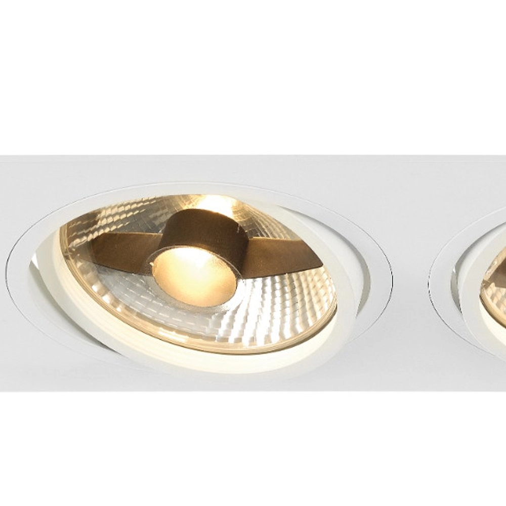 Inbouwspot New Tria ES111 2-lichts wit met klemveren SLV 4024163150378