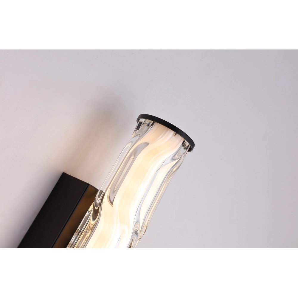 Wandlamp Vibrate zwart 33cm Searchlight 5053423302102