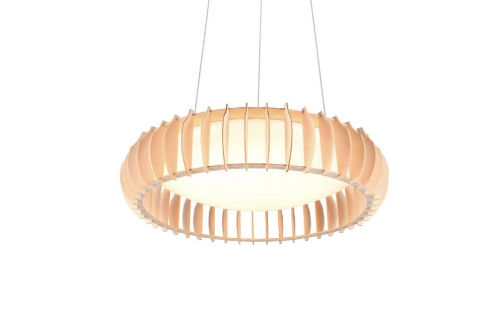 Houten hanglamp Monte Ø 60cm Trio 4017807600100