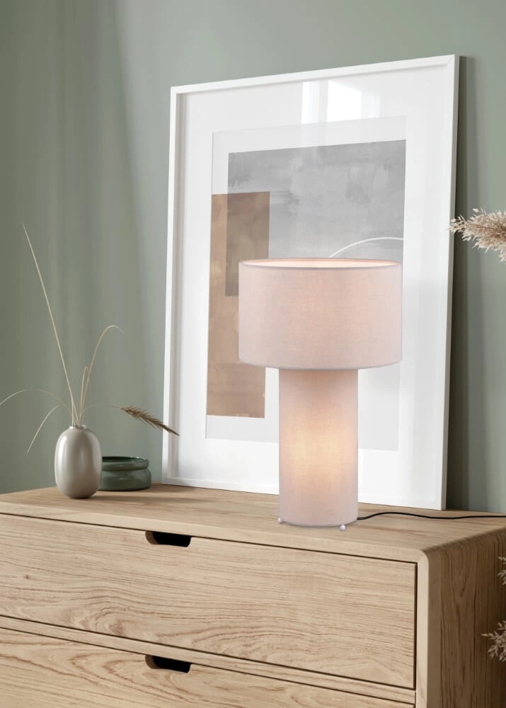 Design tafellamp Bale grijs Trio 4017807568776