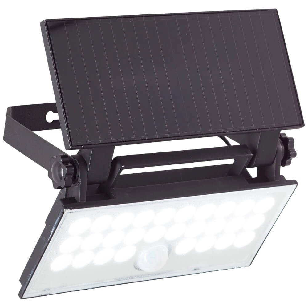 Zwarte muurlamp Luton solar Brilliant 4004353437793