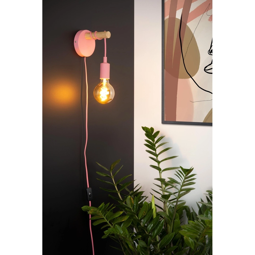 Wandlamp Pola roze Lucide 5411212082947