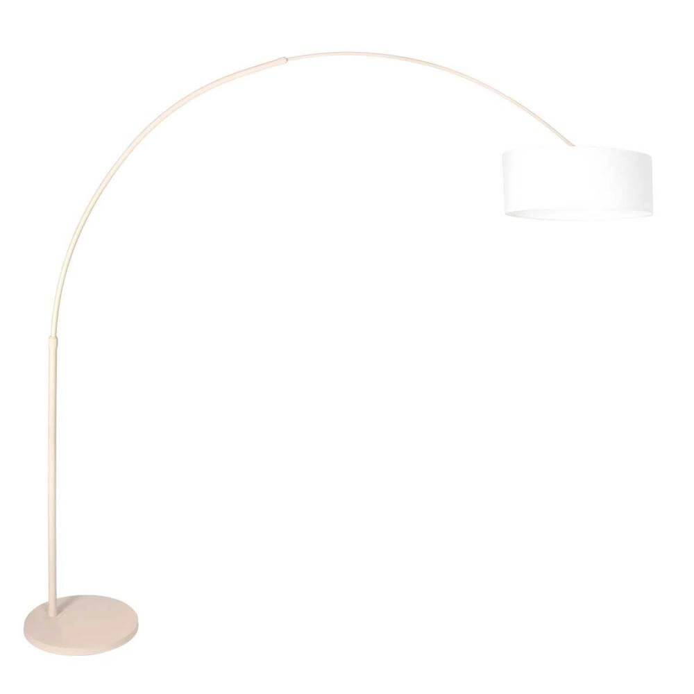 Booglamp Sparkled Light crème met kap wit Ø 50cm