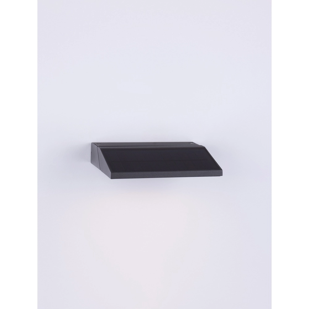 Solar wandlamp Prim antraciet Lyora 5212017432667