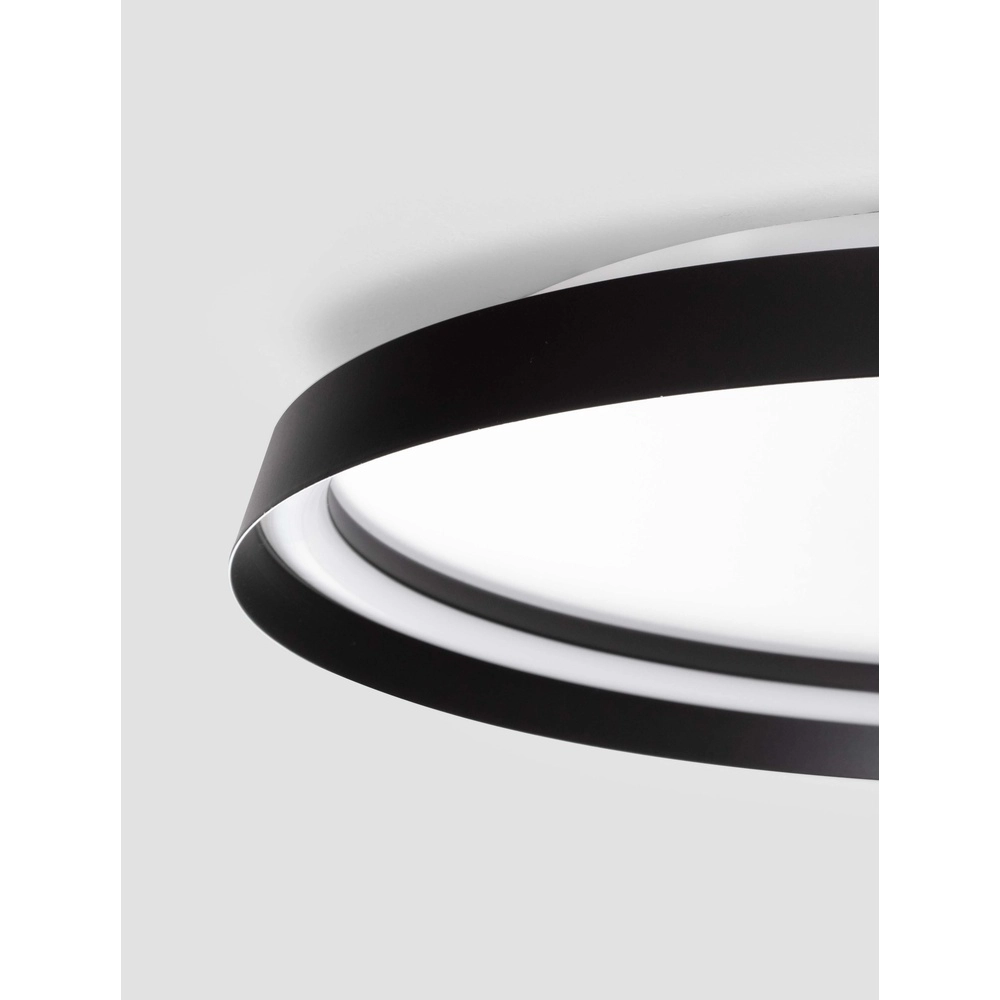 Design plafonniere Ormi Ø 60cm zwart Lyora 5212017463135