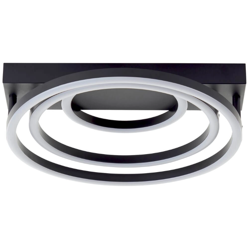 Dimbare plafondlamp Pedley zwart Brilliant 4004353442094