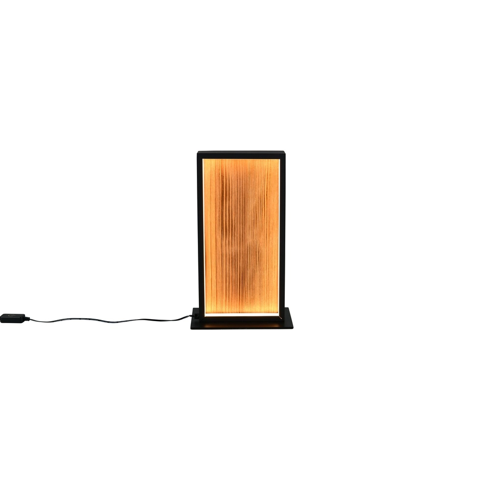 Design tafellamp Kalea zwart met hout Trio 4017807661484