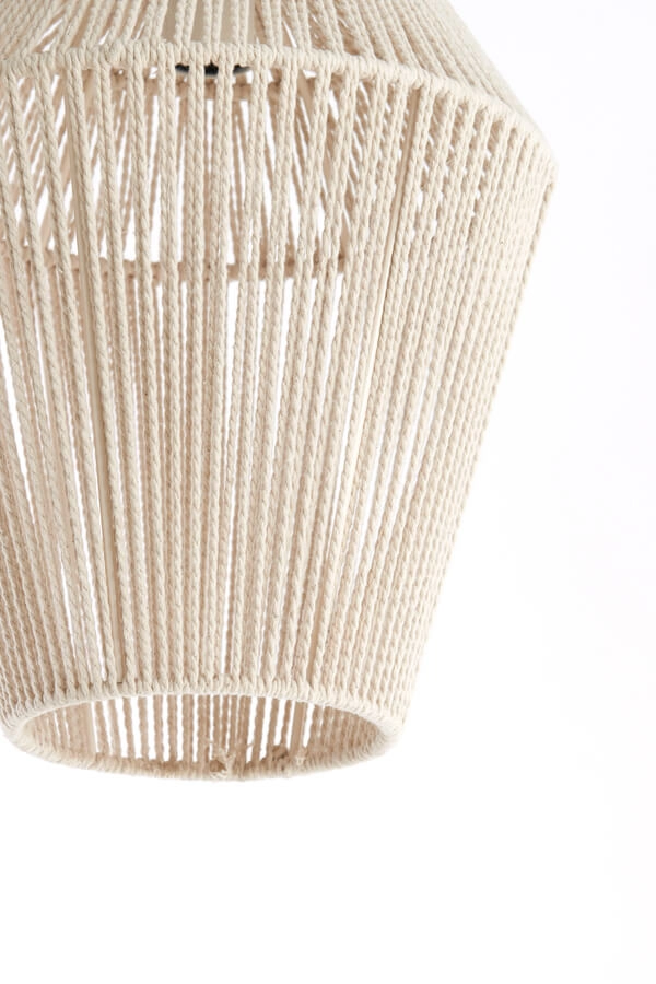 Scandinavische hanglamp Deya crème Ø 30cm Light & Living 8717807744946