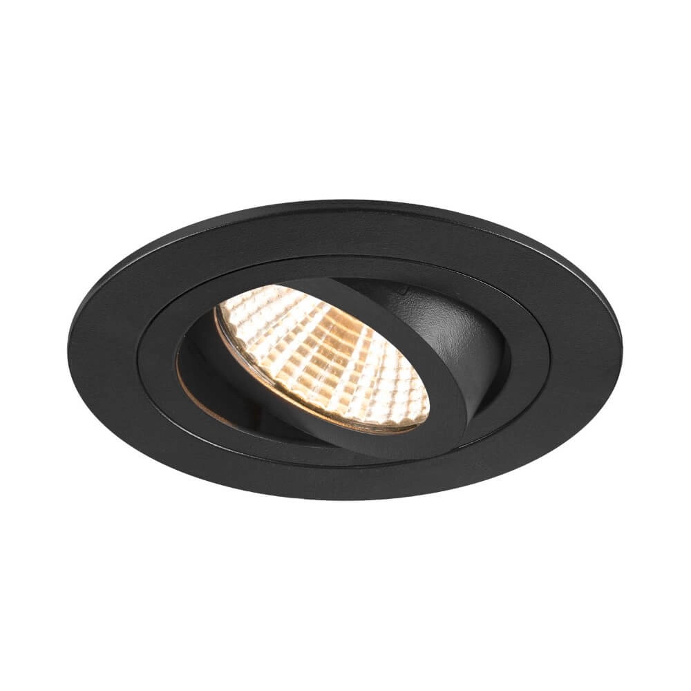 Ronde led spot New Tria 75 zwart - 3000K - 750lm - 38g Ronde led spot New Tria 75 zwart - 3000K - 750lm - 38g