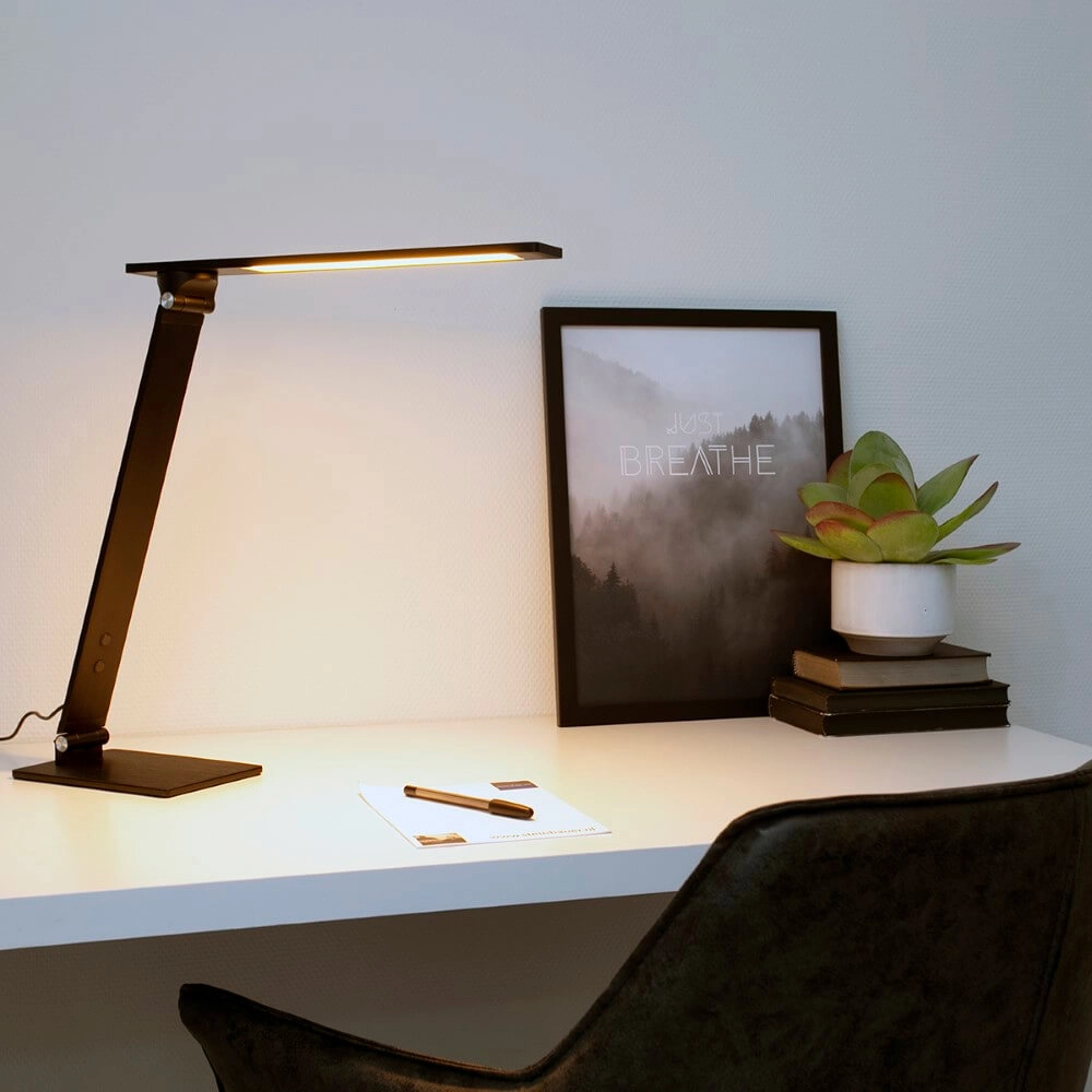 Strakke bureaulamp Serenade LED zwart Steinhauer 8712746132632