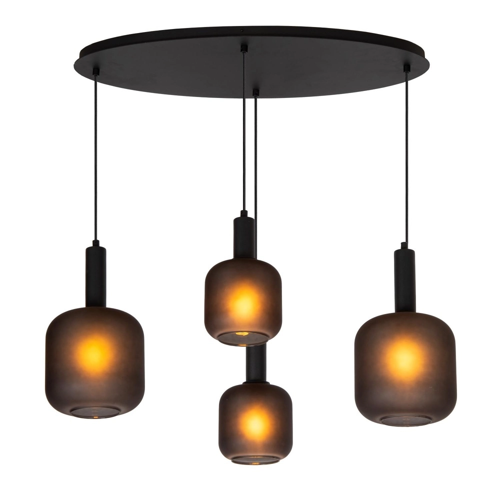 Zwarte hanglamp Eloise 4-lichts Lucide 5411212452474