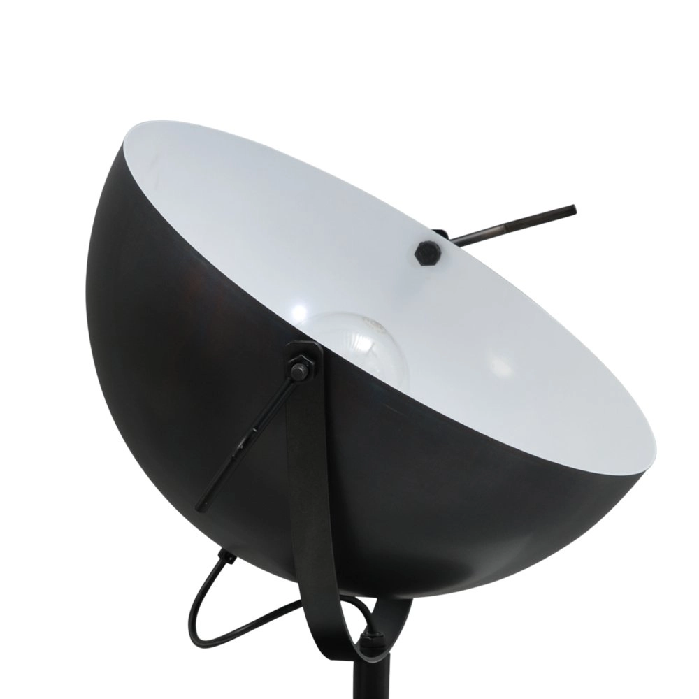 Zwarte Industria Uplighter 40cm zwart met wit Masterlight 8718121236810