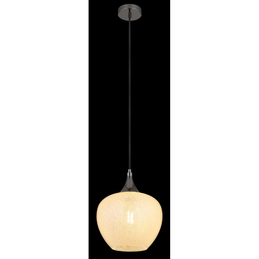 Antraciet hanglamp Maxy met wit glas Ø 24cm Globo 9007371450176
