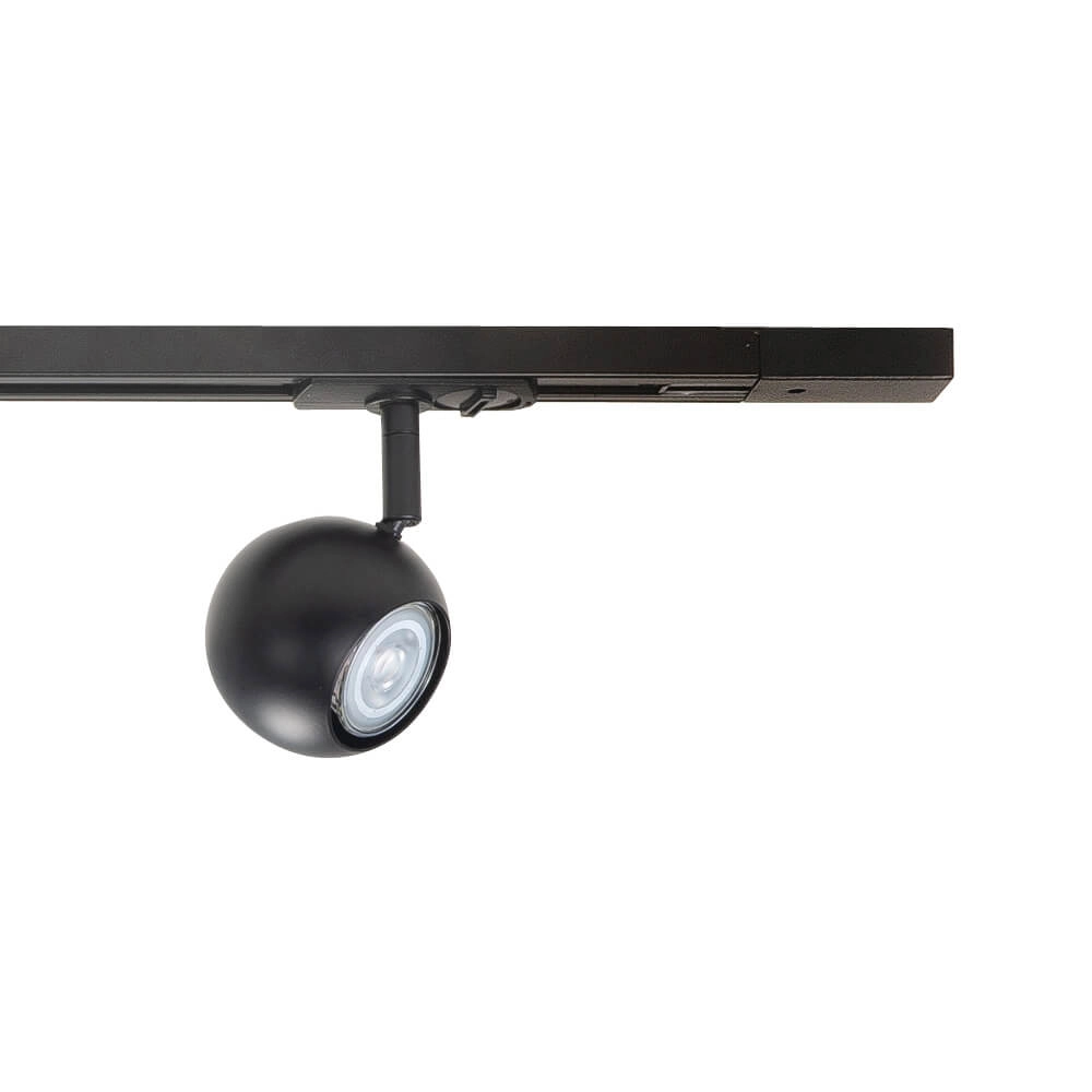 1-fase railset 150cm Bolo zwart met 4 spots Highlight 8718379039706