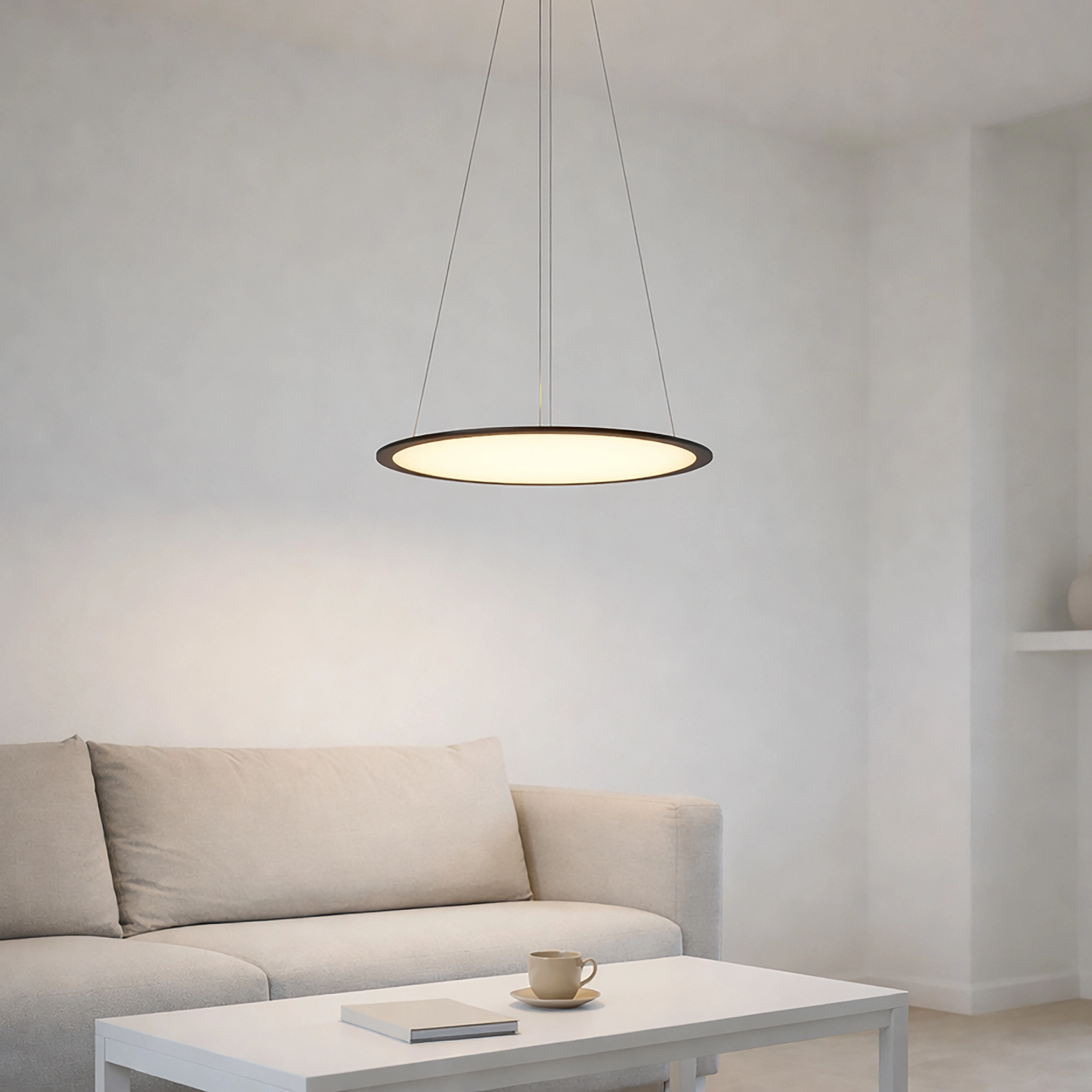 Hanglamp Vistina Ø 58cm zwart Lyora 5053423272641