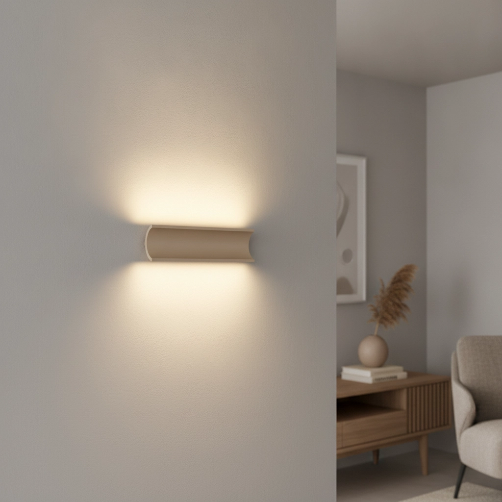 Indirecte wandlamp Malibu Up-down - champagne