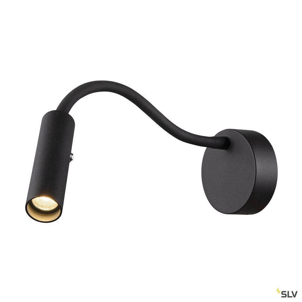 Flexibele bed lamp Karpo Goose zwart