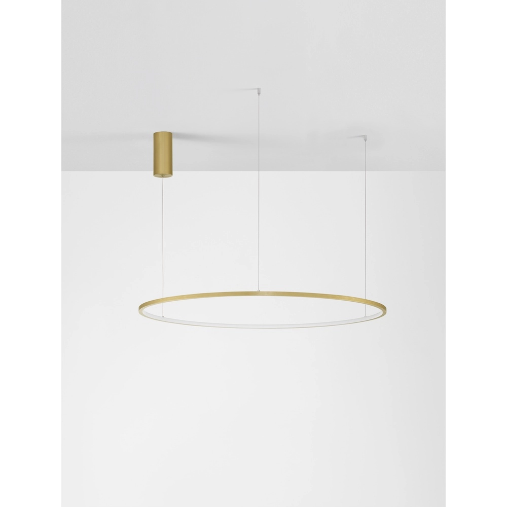 Ronde hanglamp Tarquin goud Ø 100cm Lyora 5212017438355
