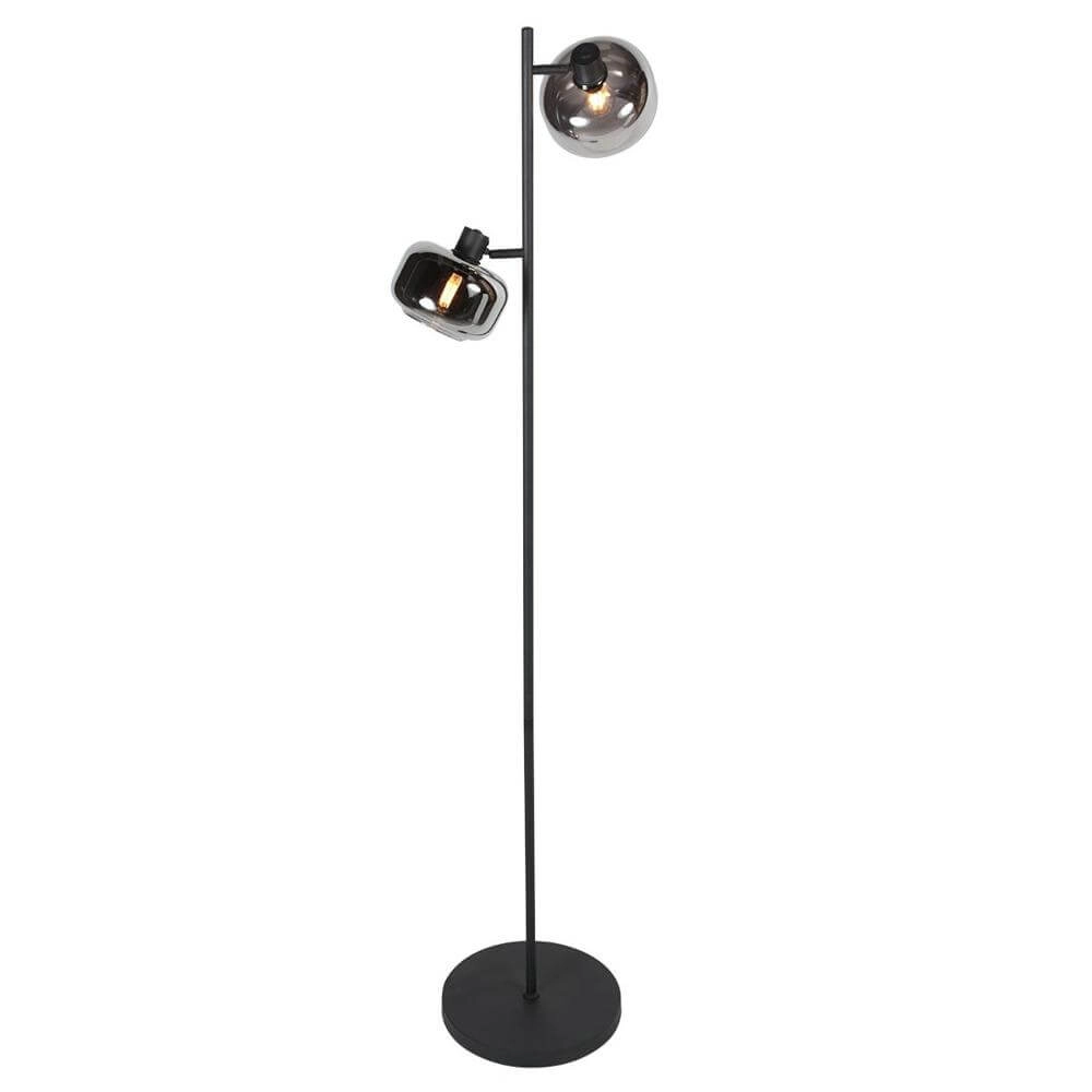 Zwarte vloerlamp Tenebris 2-lichts
