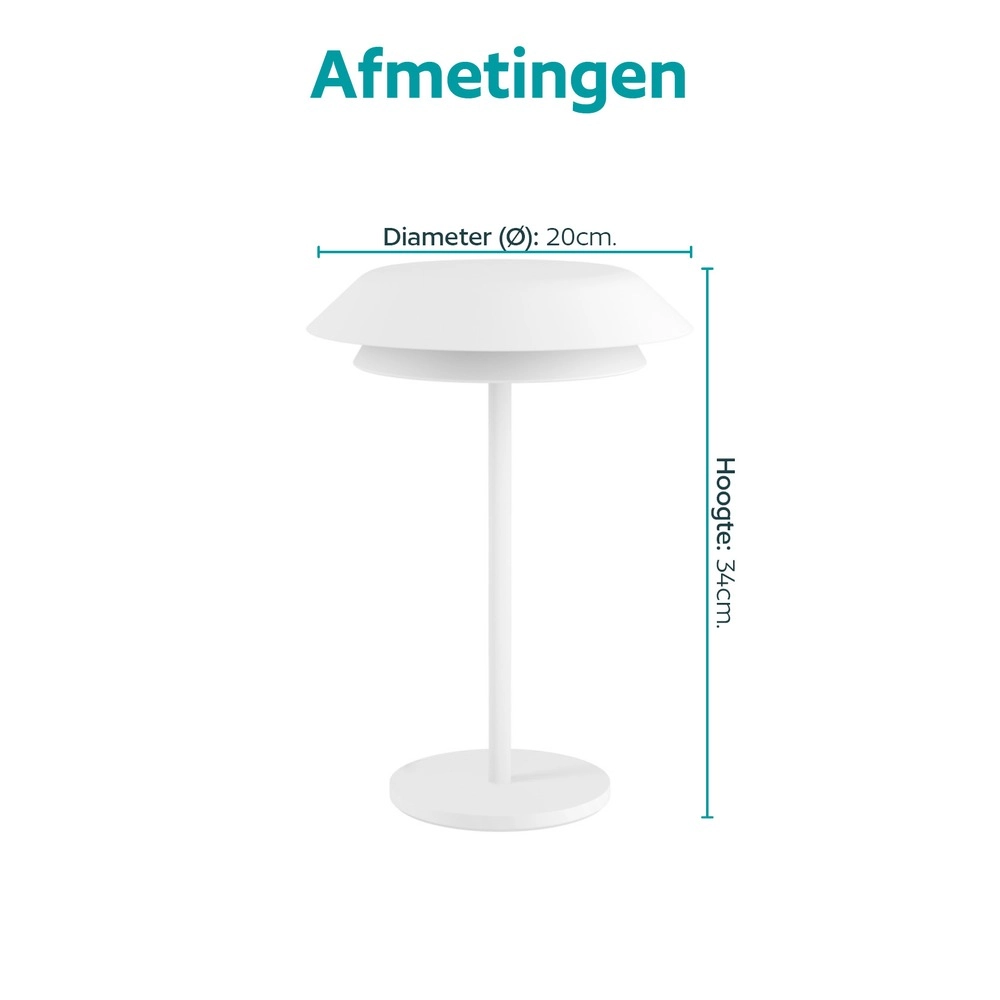 Smart tafellamp Arroyo-Z wit Eglo 9008606390311