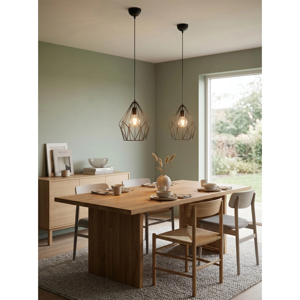 Hanglamp Cage zwart Trio 4017807475920