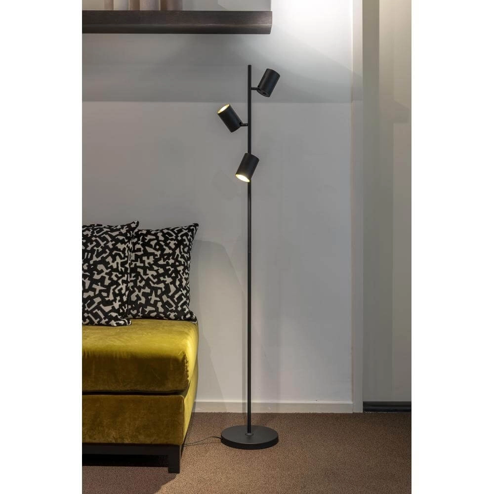 Vloerlamp Megano zwart 3-lichts Artdelight 8720701100671