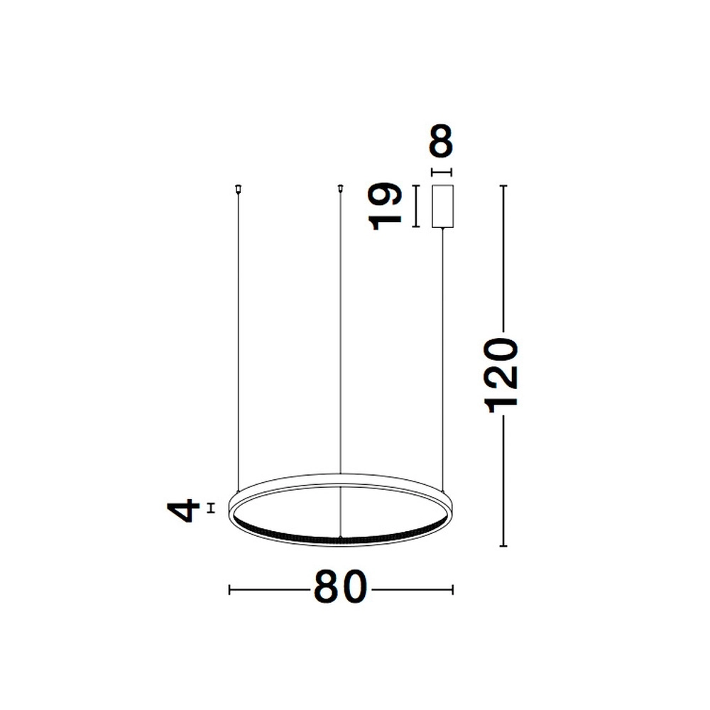 Hanglamp Preston zwart Ø 80cm Lyora 5212017429186