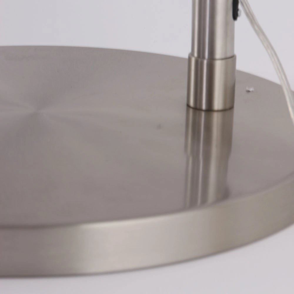 Booglamp Stresa RVS met zwart sizoflor kap Steinhauer 8712746092912