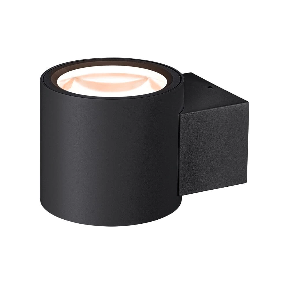 Dim-to-warm muurspot Oculus zwart SLV 4024163263863