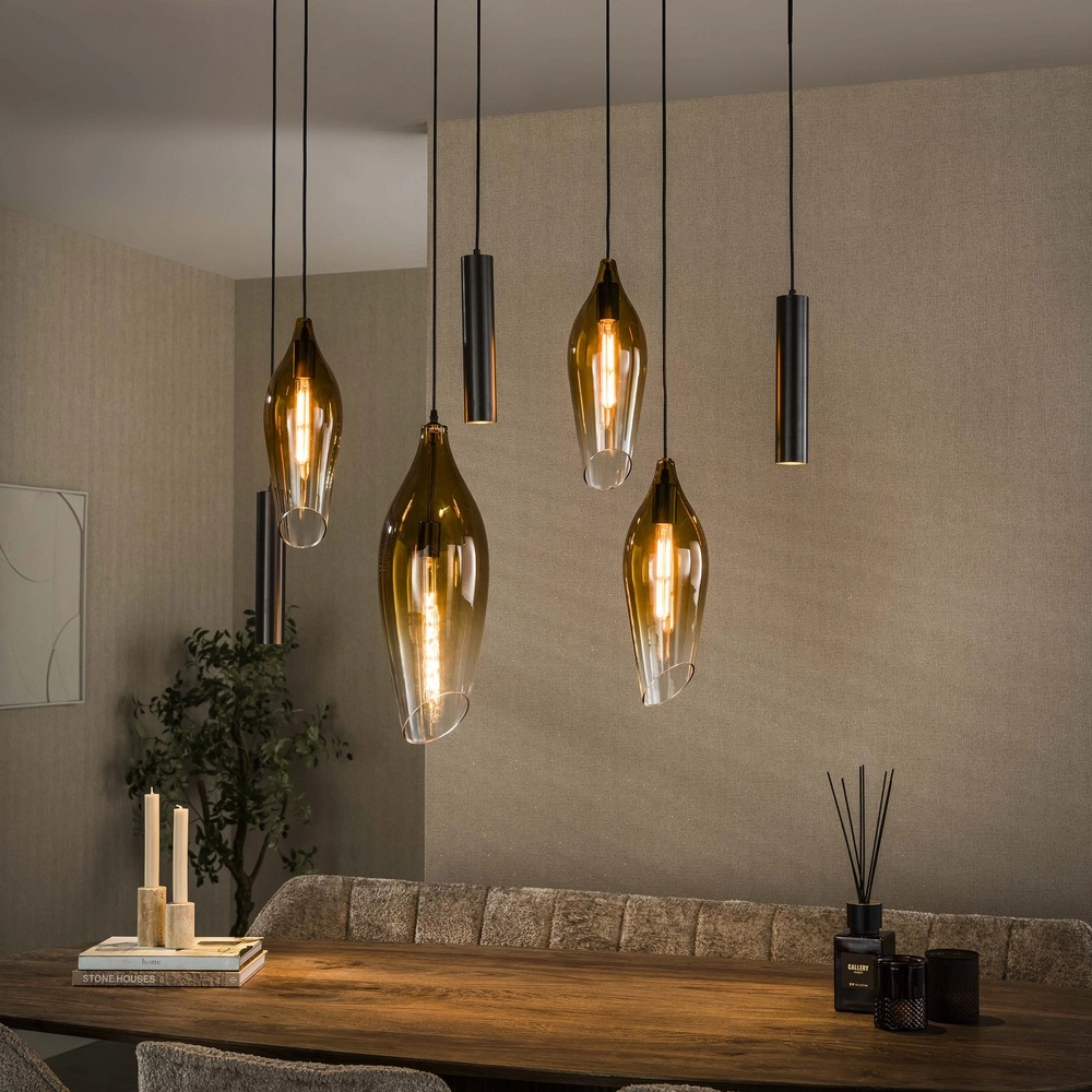 Stijlvolle hanglamp Cocoon met fading glas