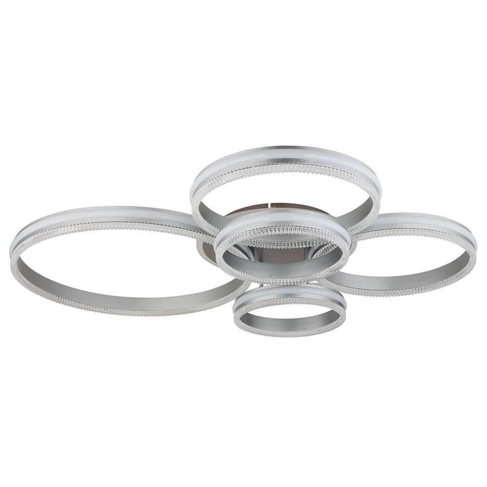 Plafondlamp Francine gunmetal 5 ringen Globo 9007371580644