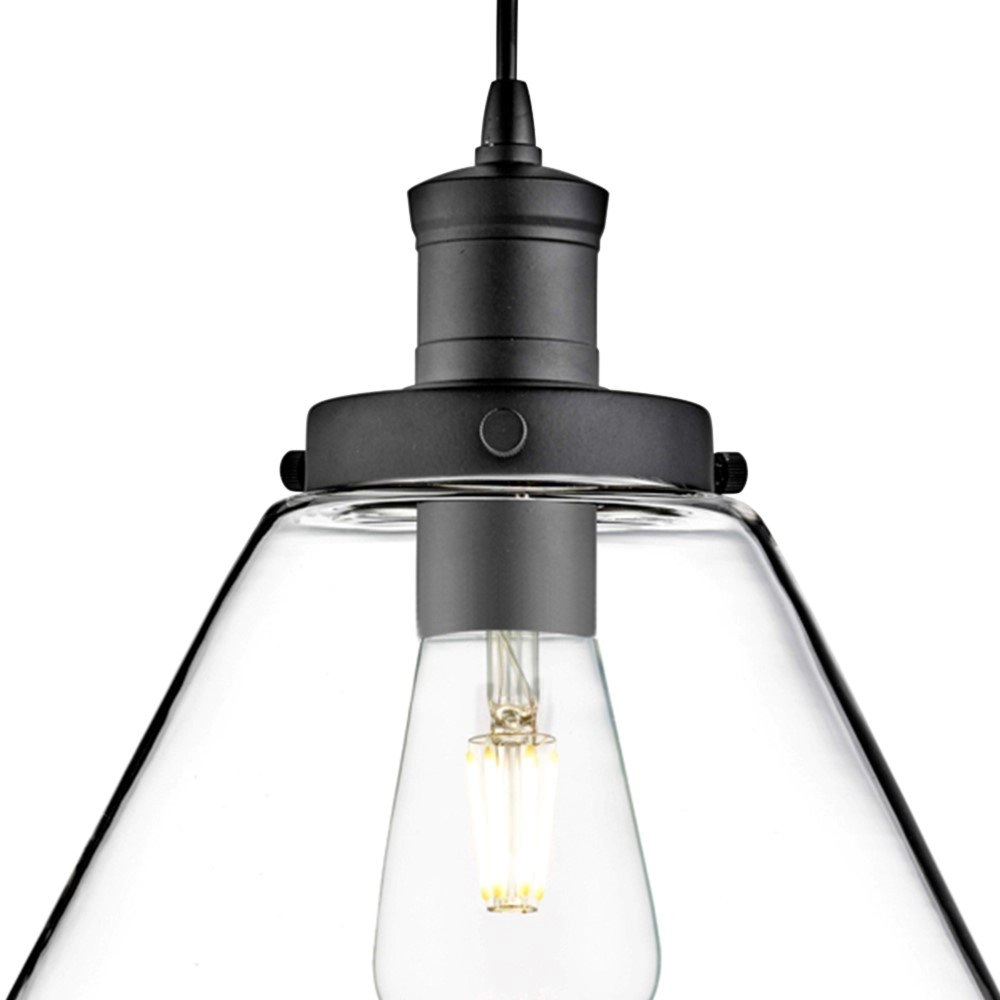 Hanglamp Pyramid Ø 29cm zwart Searchlight 5053423057712