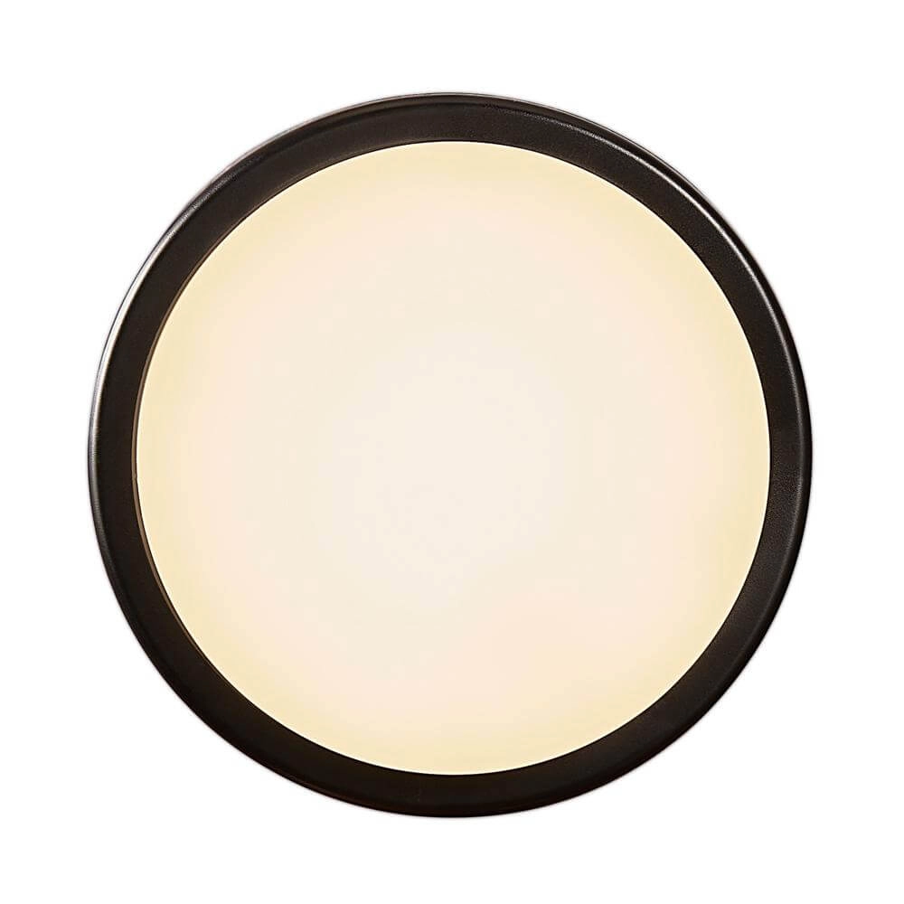 Zwarte wandlamp Cuba Outdoor rond Ø 17,5cm Nordlux 5704924004711