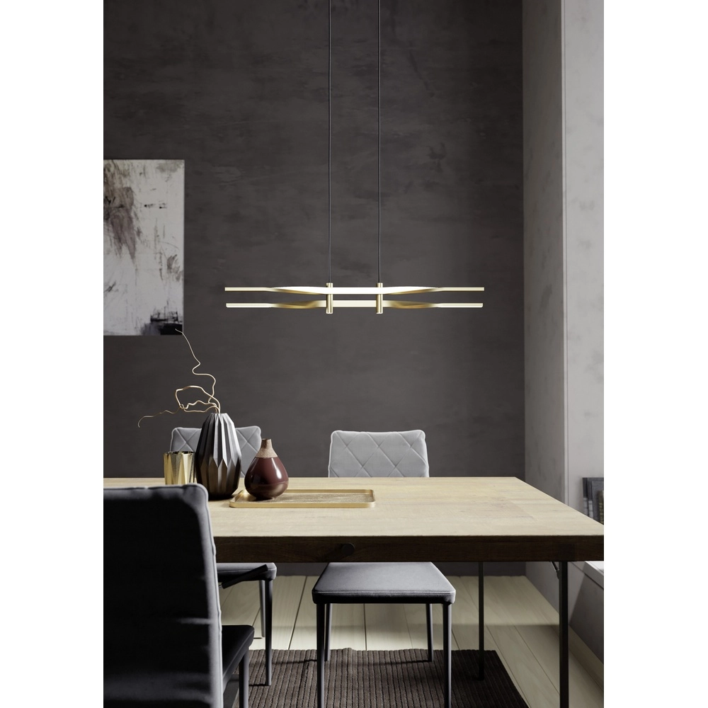 Strakke gouden led hanglamp Colmeal Eglo 9008606313648
