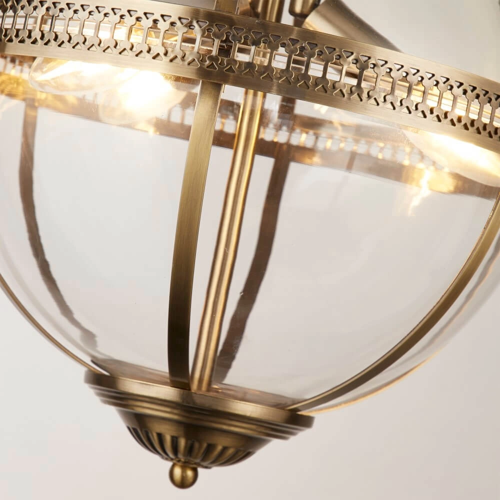 Klassieke hanglamp Coronet goud Searchlight 5053423243054