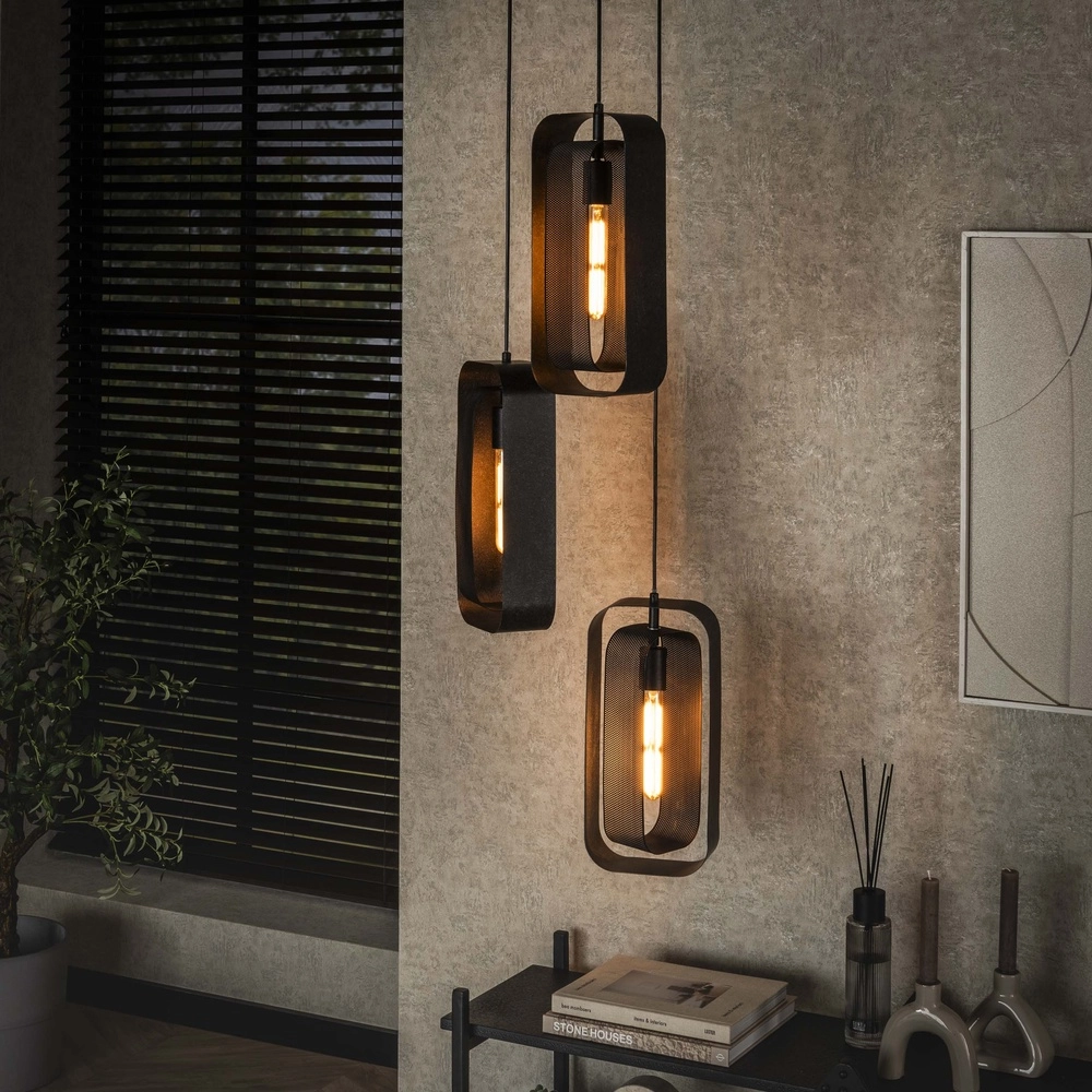 3L metalen gaas hanglamp Mesh 3x E27